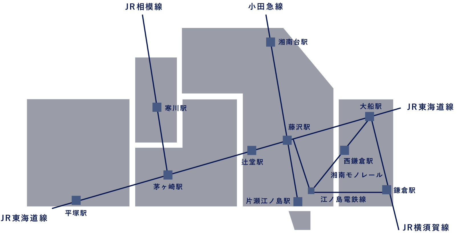 湘南エリアマップ